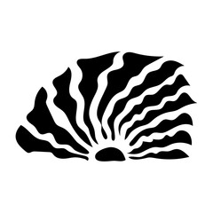 A wild plant icon in glyph style