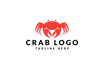 crab logo design. logo icon vector illustration