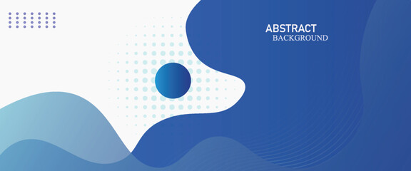 blue white abstract fluid background with halftone shape