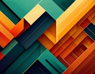 overlapping rectangles pattern background layered