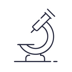 Microscope 2D Flat Icon