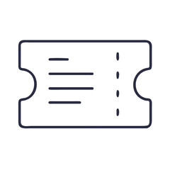Ticket 2D Flat Icon