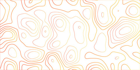 Topographic canyon geometric map relief texture with curved layers and shadow .Abstract geometric topographic contour map background. Panorama view gradient multicolor wave curve .