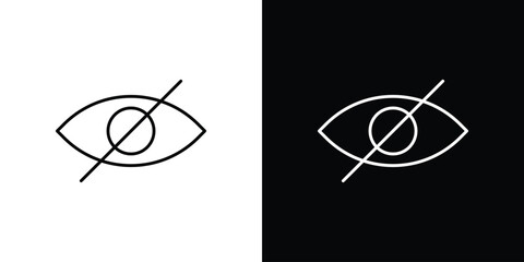 Sensitive content icon editable vector stroke for web designs