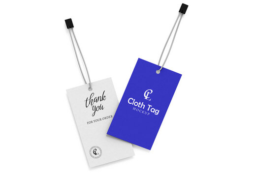 Hang Tag Label Mockup