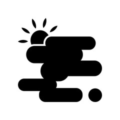 Partly Cloudy icon template SVG