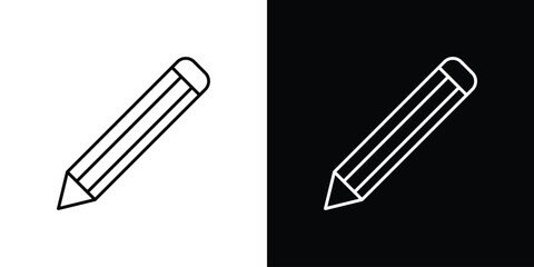 Pencil icon editable vector stroke for web designs