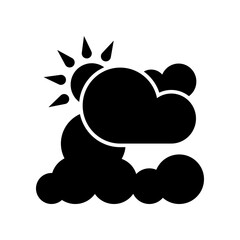 Partly Cloudy icon template SVG