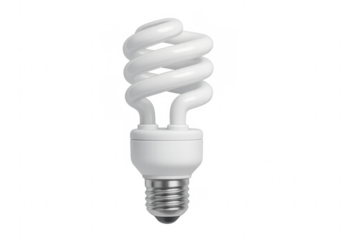 Compact fluorescent lamp representing energy saving concept