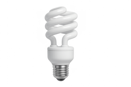 Compact fluorescent lamp representing energy saving concept