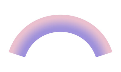 Purple fan shape, purple rainbow shape, rainbow shape gradient, gradient, simple graphic