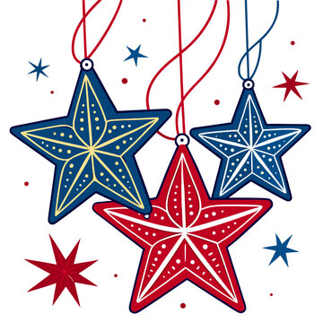 stars and stripes background, Eps file. 