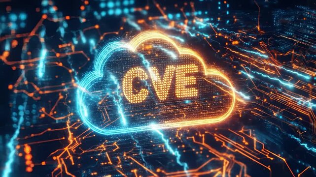 Cloud Security Technology Concept Showing Cve Text