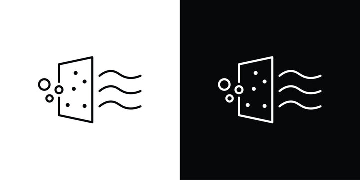 Air purification icon editable vector stroke for web designs