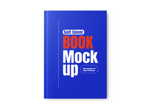 Soft Cover Book Mockup Template