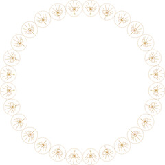 Mystic eye frame. Vector celestial prediction eye template for your text. Eye of Providence