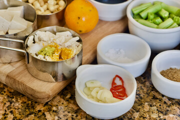 ingredients preparation