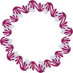 Vector frame for text. Modern Art graphics for hipsters. Colorful stylish geometric empty frame