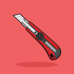 Vector illustration cutter or cutting tool equipment design