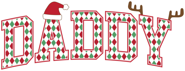 Christmas Daddy Dad Varsity Vintage