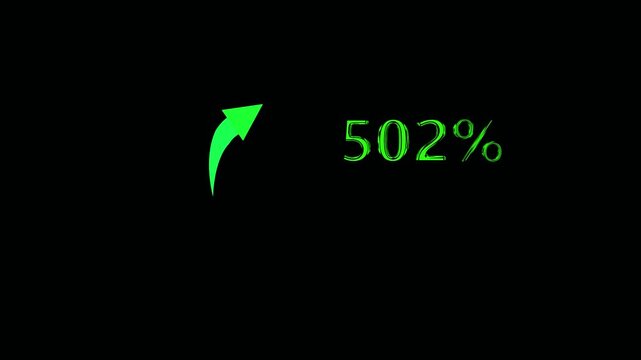 Abstract 0-1000 Share arrow icon for digital communication. share icon on black 4k  background.