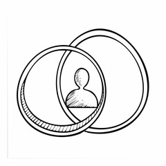 Interconnectedness of self and society rings and person.