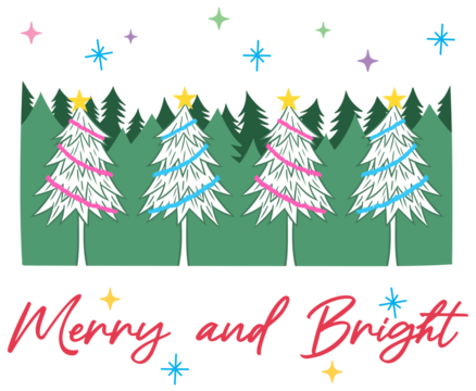 Christmas Tree Merry and Bright