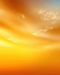 Golden sunrise gradient blur soft orange cream dreamy