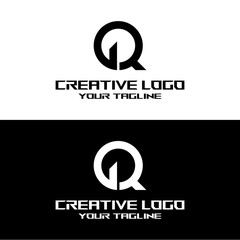 creative letter logo gq design vector