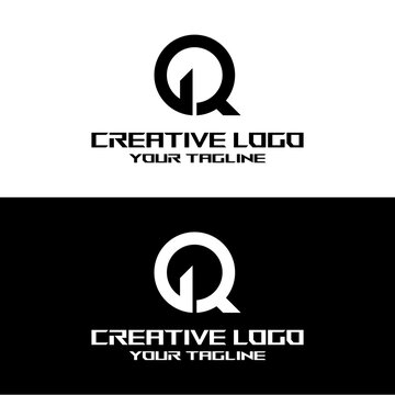creative letter logo gq design vector