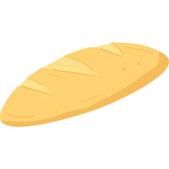 Golden Brown Loaf of Artisan Bread with Score Marks on a Transparent Background Perfect for Bakery or Food Photography