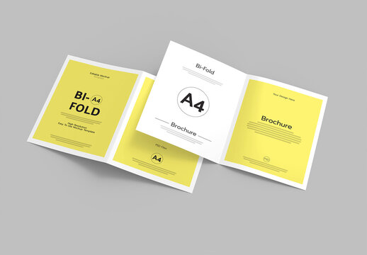 Bi-Fold Brochure Mockup