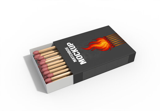 Match Box Mockup Template