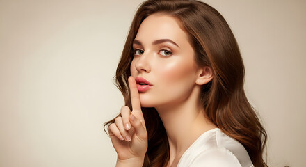 Soft Beauty Gesture of Silence