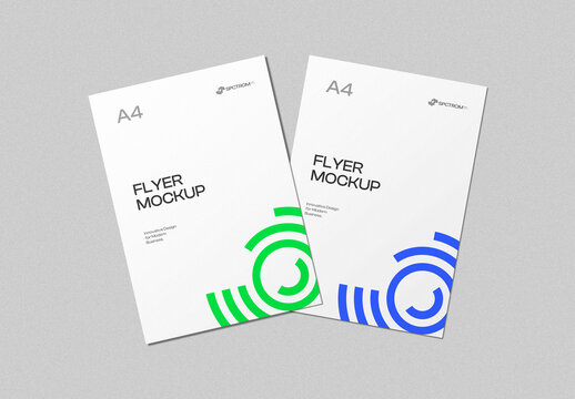 Flyer Mockup Set Template