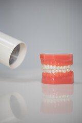 X-ray machine taking an X-ray of teeth