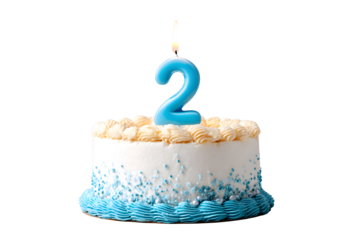Birthday cake with candles-numbers transparent background for designers, marketers and IT professionals. Popular illustration, object, texture. Food, flowers, natural space for text. Positive.