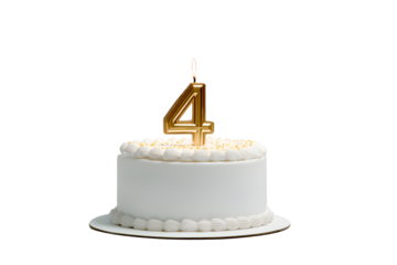 Birthday cake with candles-numbers transparent background for designers, marketers and IT professionals. Popular illustration, object, texture. Food, flowers, natural space for text. Positive.