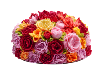 Birthday cake with candles-numbers transparent background for designers, marketers and IT professionals. Popular illustration, object, texture. Food, flowers, natural space for text. Positive.