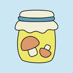 Jar of Preserved Mushrooms Icon