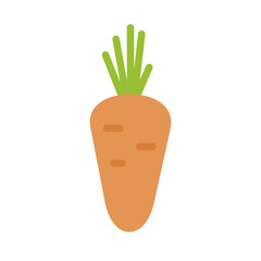 Carrot isolated design vector icon. Vegetable sign