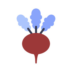 Turnip isolated design vector icon. Vegetable sign