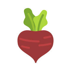 Beetroot isolated vector icon. Vegetable sign