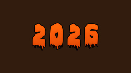 2026 Number Text Styles Set – Neon, Gold, Glitter, Futuristic, Holiday, Party, Celebration Design