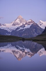 mountain lake reflection