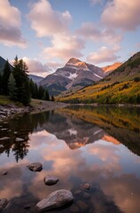 lake in the mountains
