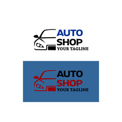 Very simple vector sports car design icon