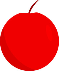 red apple vector illustration