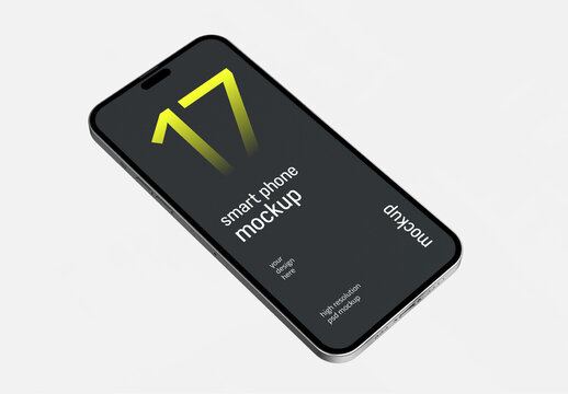 Smartphone Screen Device Mockup Template