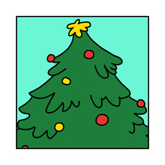 Christmas icons set.